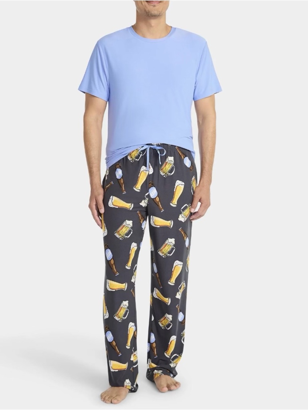 NWT - Beer Print Pajama Set - 2 Piece